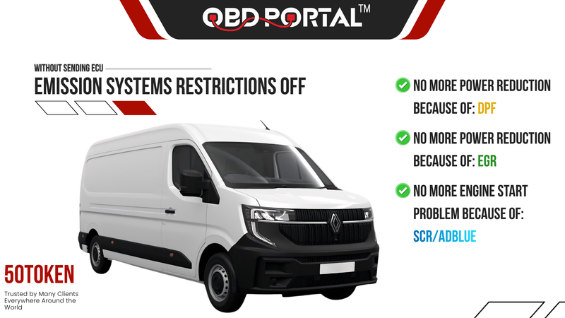 Renault Locked MD1CS016 & MD1CS006 Emission Restrictions OFF