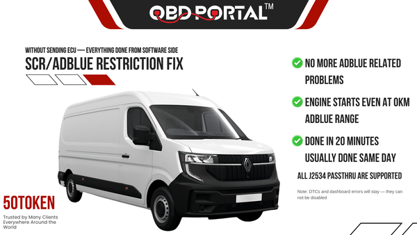 Renault Locked MD1CS016 & MD1CS006 SCR/AdBlue Restriction Fix