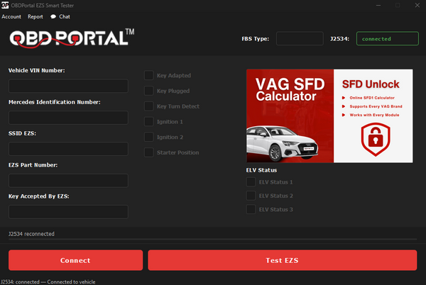 EZS Test Tool Mercedes-Benz
