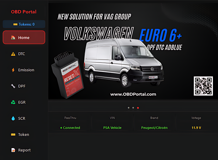 Emission Reset Tool software